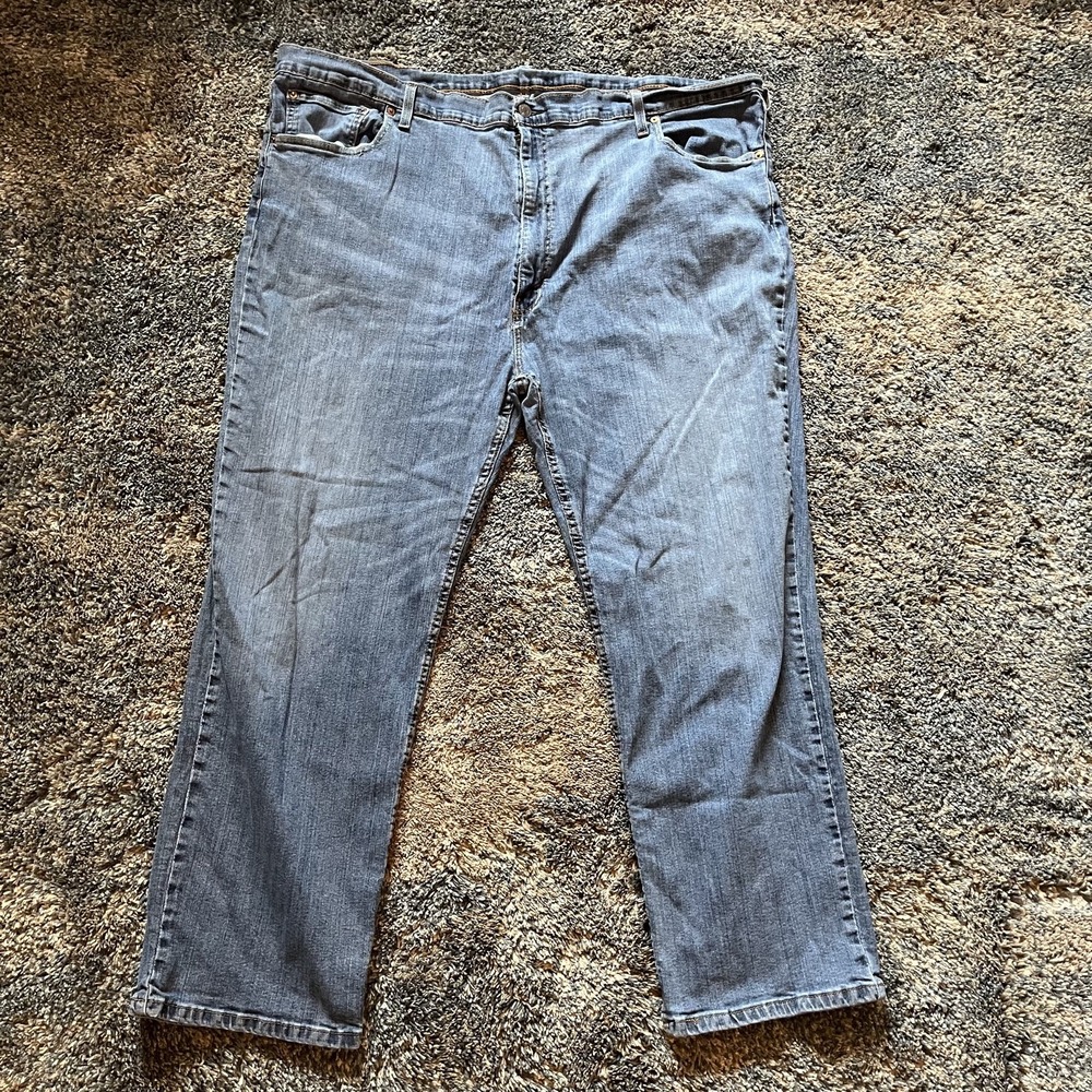Levi's 559 Relaxed Straight Fit Rugged Blue Denim Jeans Mens Size 52 x 32